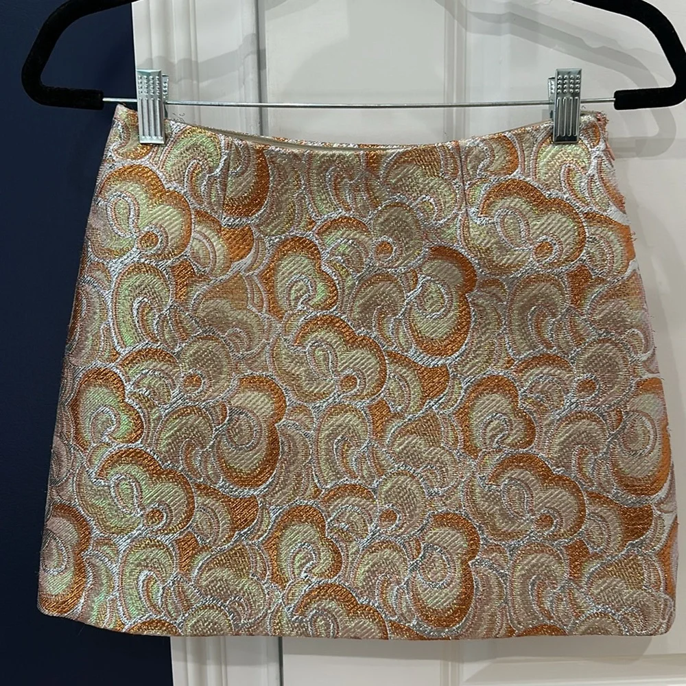 Miu Miu printed mini skirt